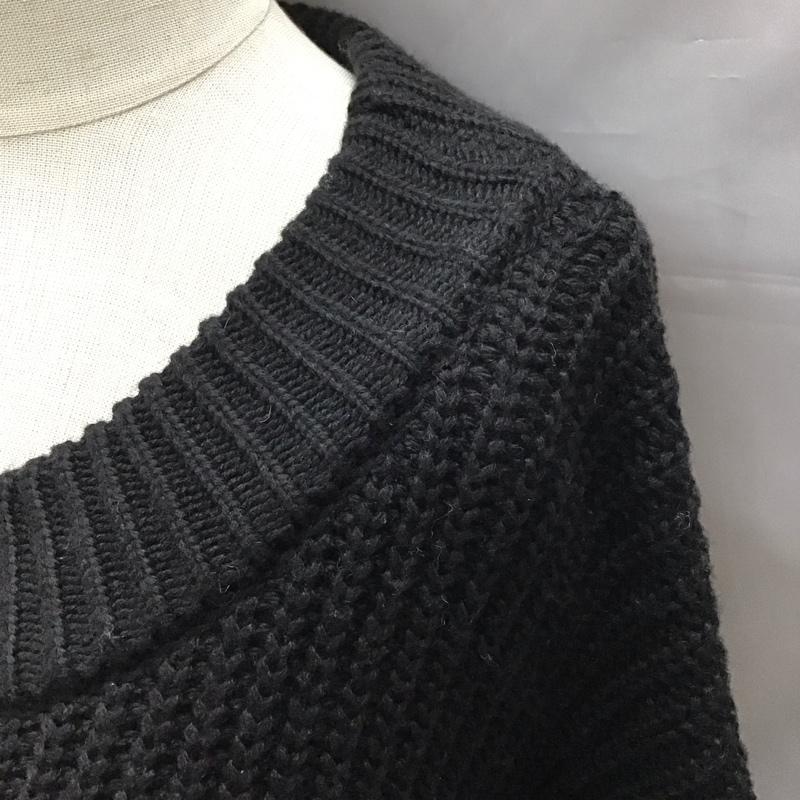 ザラ ZARA ニット、セーター 長袖 6873 105 104 オーバーサイズ S ボーダー柄 黒 / ブラック / X アイボリー / アイボリー /  レディース USED 古着 中古 10118408