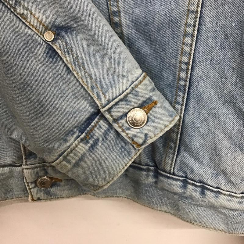 ザラ ZARA ジャケット、上着 ジャケット、ブレザー デニムジャケット Gジャン アウター カジュアルジャケット XL 無地 インディゴ / インディゴ /  メンズ USED 古着 中古 10141849