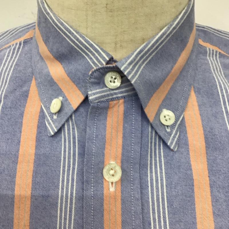 バーバリーズ BURBERRYS シャツ、ブラウス 半袖 半袖シャツ カラーシャツ 半袖カットソー ストライプシャツ L ストライプ マルチカラー / マルチカラー /  メンズ USED 古着 中古 10123778