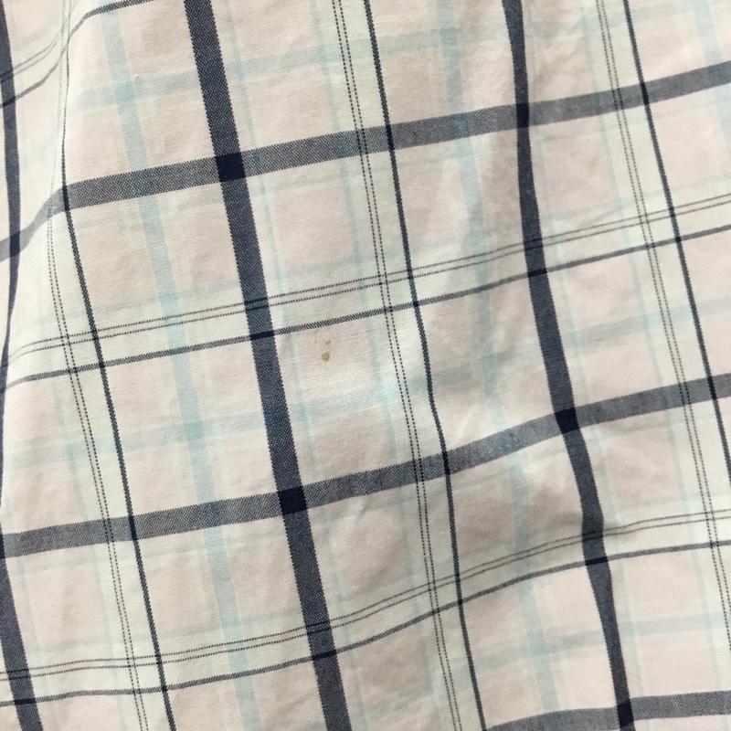 ノーティカ NAUTICA シャツ、ブラウス 半袖 NMW61002S ボタンダウン チェック L ワンポイント 桃 / ピンク / X 白 / ホワイト / X 紺 / ネイビー / X 水色 / ライトブルー /  メンズ USED 古着 中古 10109630