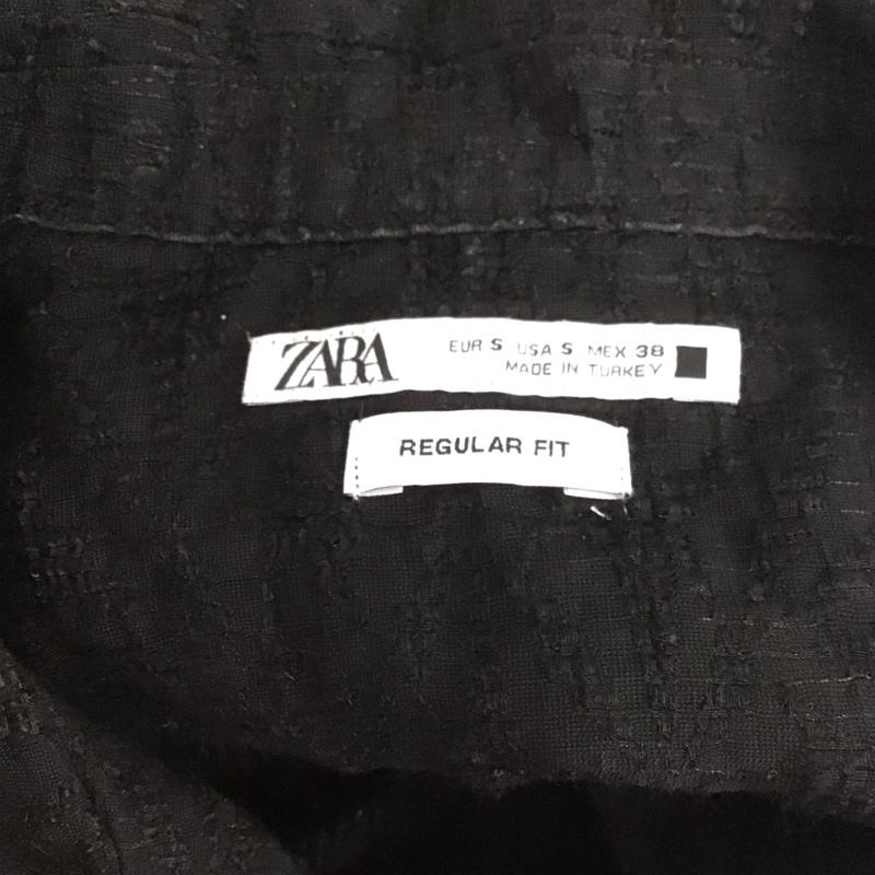 ザラ ZARA シャツ、ブラウス 半袖 半袖シャツ 無地シャツ カラーシャツ S  黒 / ブラック /  メンズ USED 古着 中古 10126660