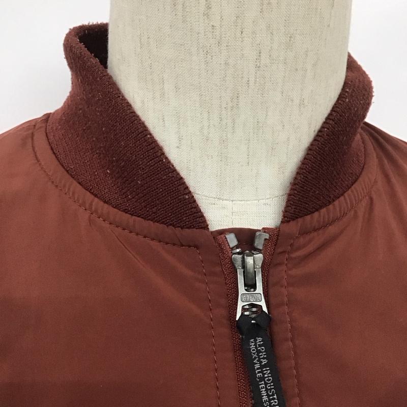 アルファ ALPHA ジャケット、上着 ジャンパー、ブルゾン TA1065-8206 MA-1 M 無地 えんじ / ワインレッド /  メンズ USED 古着 中古 10108250