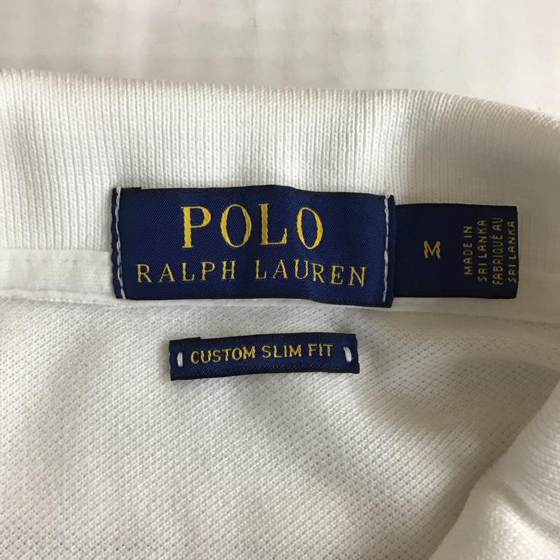 ポロラルフローレン POLO RALPH LAUREN ポロシャツ 半袖 M 無地 白 / ホワイト /  メンズ USED 古着 中古 10118303