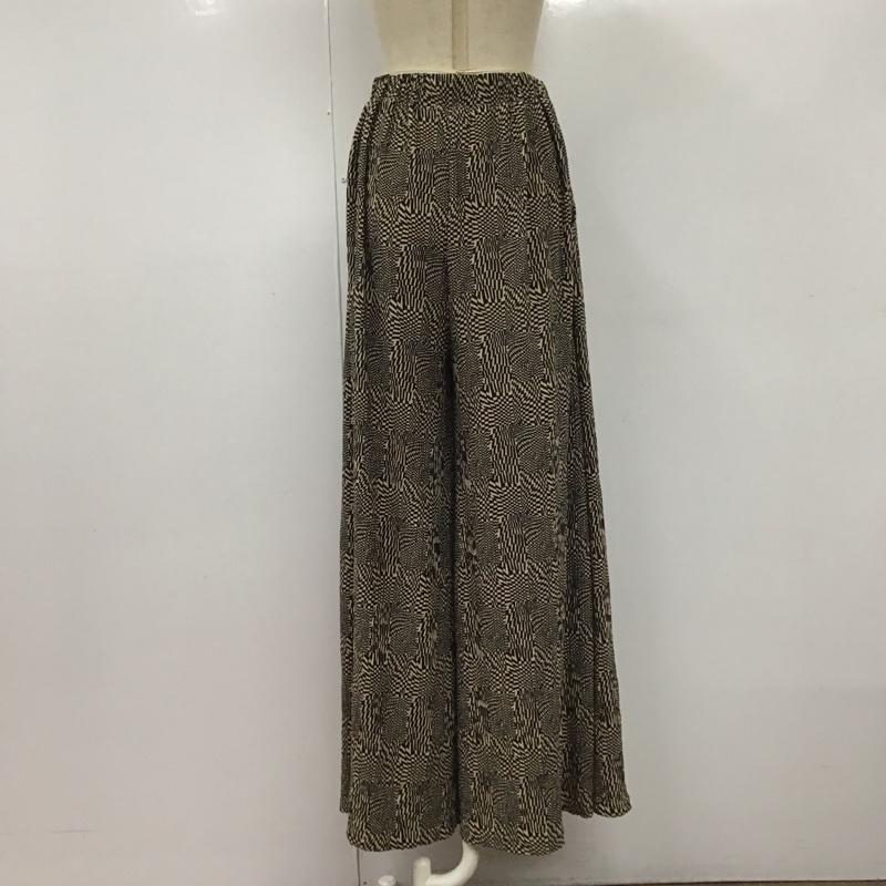 ジーナシス JEANASIS ボトムス ボトムス JS050734MW プリーツパンツ フレアパンツ カジュアルパンツ M 総柄 マルチカラー / マルチカラー /  レディース USED 古着 中古 10109973