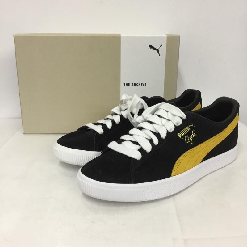 プーマ PUMA スニーカー スニーカー 391962-05 CLYDE OG 27cm 箱有 27.0cm ロゴ、文字 黒 / ブラック / X 黄 / イエロー /  メンズ USED 古着 中古 10132842