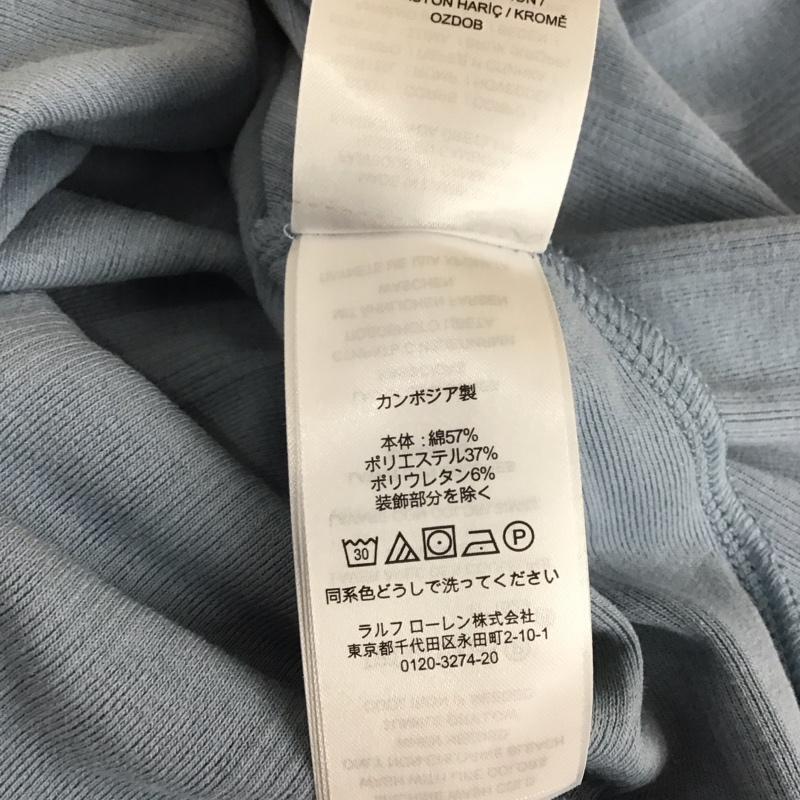 ローレンラルフローレン LAUREN RALPH LAUREN カットソー 長袖 S 無地 水色 / ライトブルー /  レディース USED 古着 中古 10108542