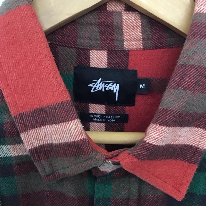 ステューシー STUSSY シャツ、ブラウス 長袖 長袖シャツ チェックシャツ カラーシャツ M チェック マルチカラー / マルチカラー /  メンズ USED 古着 中古 10139847