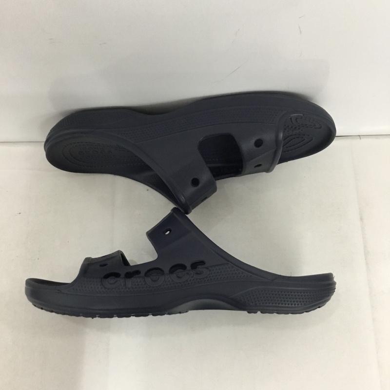 クロックス crocs サンダル サンダル コンフォートサンダル シャワーサンダル 29cm 29.0cm ロゴ、文字 紺 / ネイビー /  メンズ USED 古着 中古 10147719