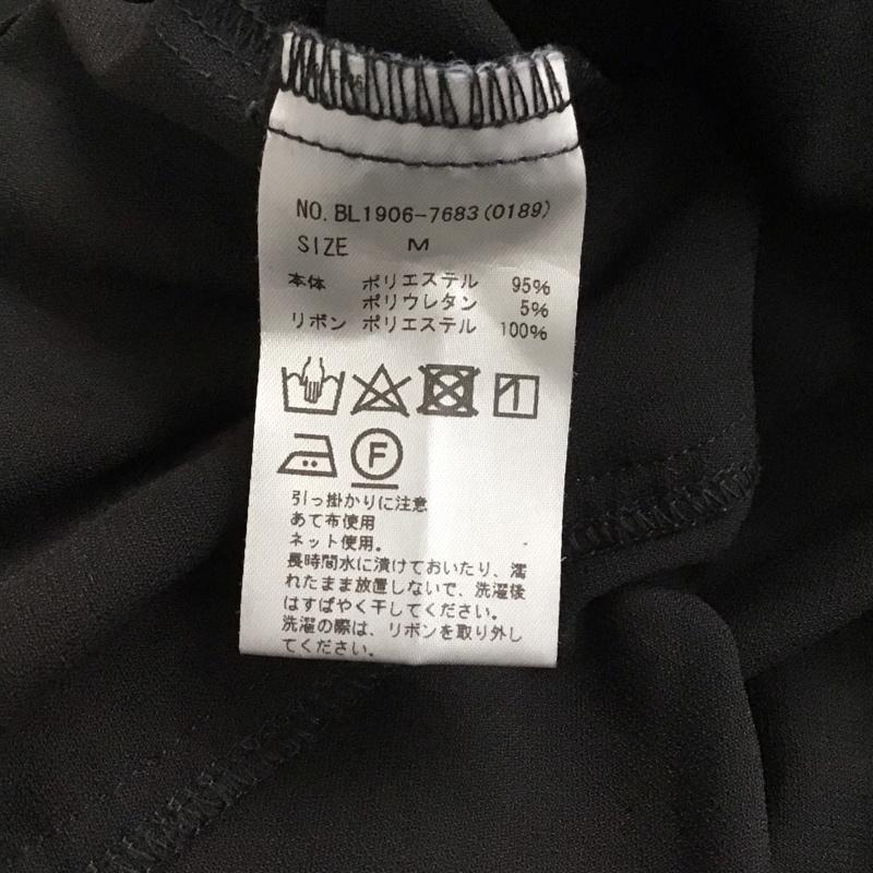 アンクルージュ ANKROUGE シャツ、ブラウス 長袖 BL1906-7683 フリルブラウス M 無地 黒 / ブラック /  レディース USED 古着 中古 10131279