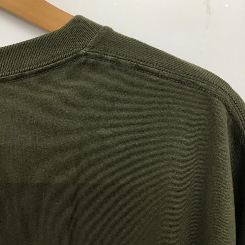 ザノースフェイス THE NORTH FACE Tシャツ 半袖 nt321003a S/SSimpleLogoPocketTee 半袖カットソー クルーネックカットソー XL ロゴ、文字 カーキ / カーキ /  メンズ USED 古着 中古 10136186