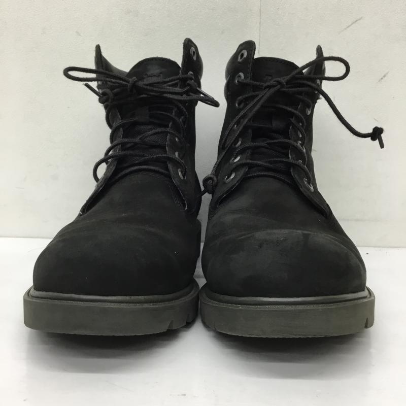 ティンバーランド Timberland ブーツ ショートブーツ A1ODY A1398 6インチ ヌバックブーツ 28.0cm ロゴ、文字 黒 / ブラック /  メンズ USED 古着 中古 10144478