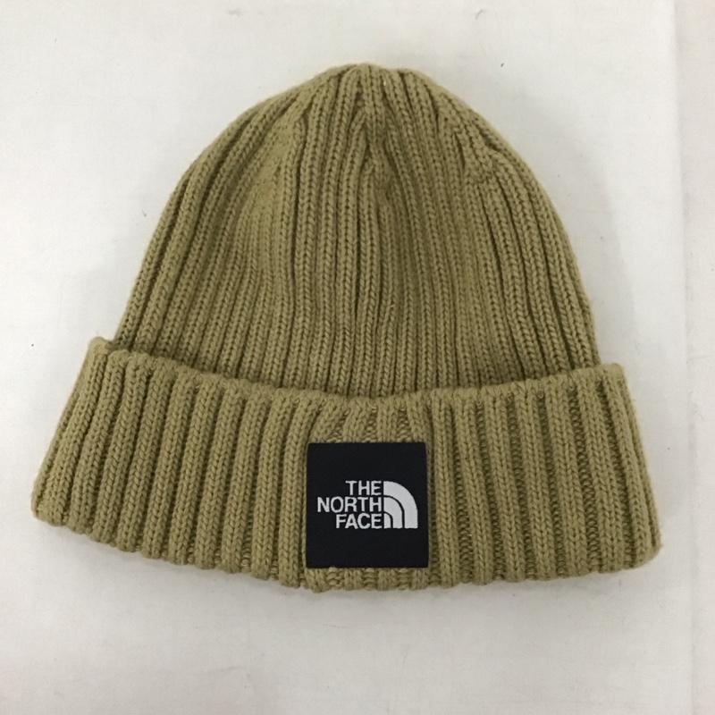 ザノースフェイス THE NORTH FACE 帽子 ニット帽 ロゴ、文字 ベージュ / ベージュ /  メンズ USED 古着 中古 10132550
