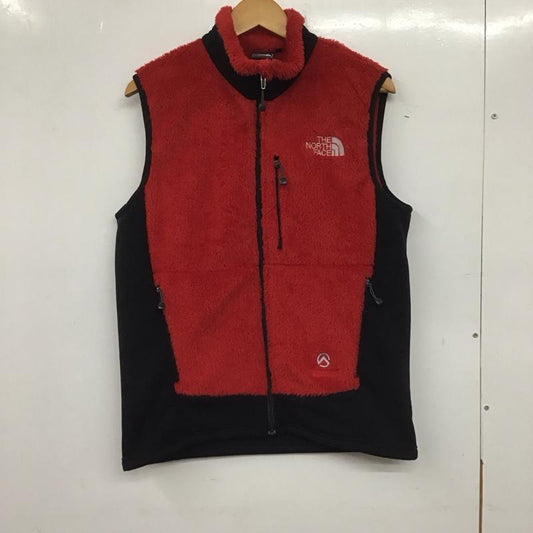 ザノースフェイス THE NORTH FACE ベスト ベスト na45704 VERSAAIRVEST ジップアップベスト フリースベスト M ロゴ、文字 赤 / レッド /  メンズ USED 古着 中古 10139855
