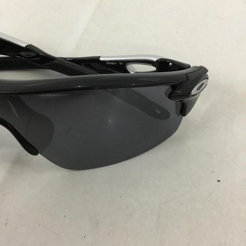 オークリー OAKLEY めがね・サングラス サングラス OO9182-01 RADARLOCK スポーツサングラス ミラーレンズ 箱有 ロゴ、文字 黒 / ブラック /  メンズ USED 古着 中古 10129369
