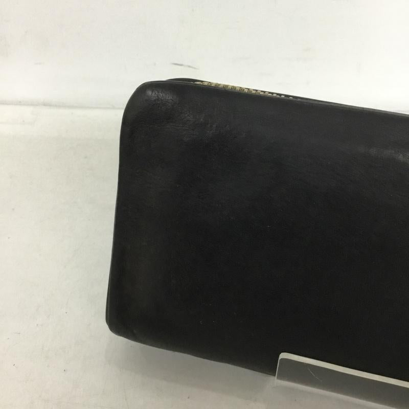 ノーティアム NAUGHTIAM 財布 長財布 ラウンドファスナー レザー ロゴ、文字 黒 / ブラック /  メンズ USED 古着 中古 10143927