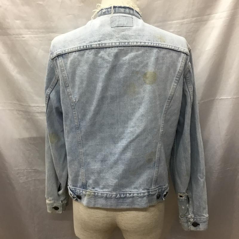 リーバイス Levi s ジャケット、上着 ジャケット、ブレザー デニムジャケット ノーカラージャケット 長袖ジャケット ブルゾン 無地 インディゴ / インディゴ /  メンズ USED 古着 中古 10114618