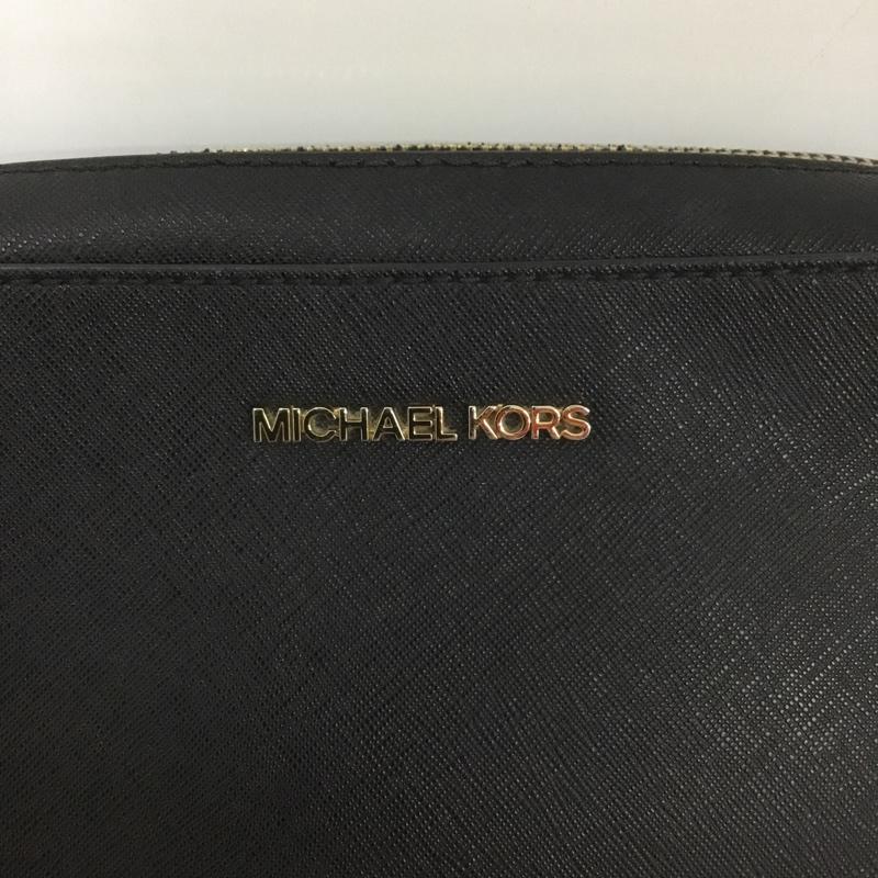 マイケルコース MICHAEL KORS ショルダーバッグ ショルダーバッグ 35T8GTTC9L レザ－ ロゴ、文字 黒 / ブラック / X 金 / ゴールド /  レディース USED 古着 中古 10149258