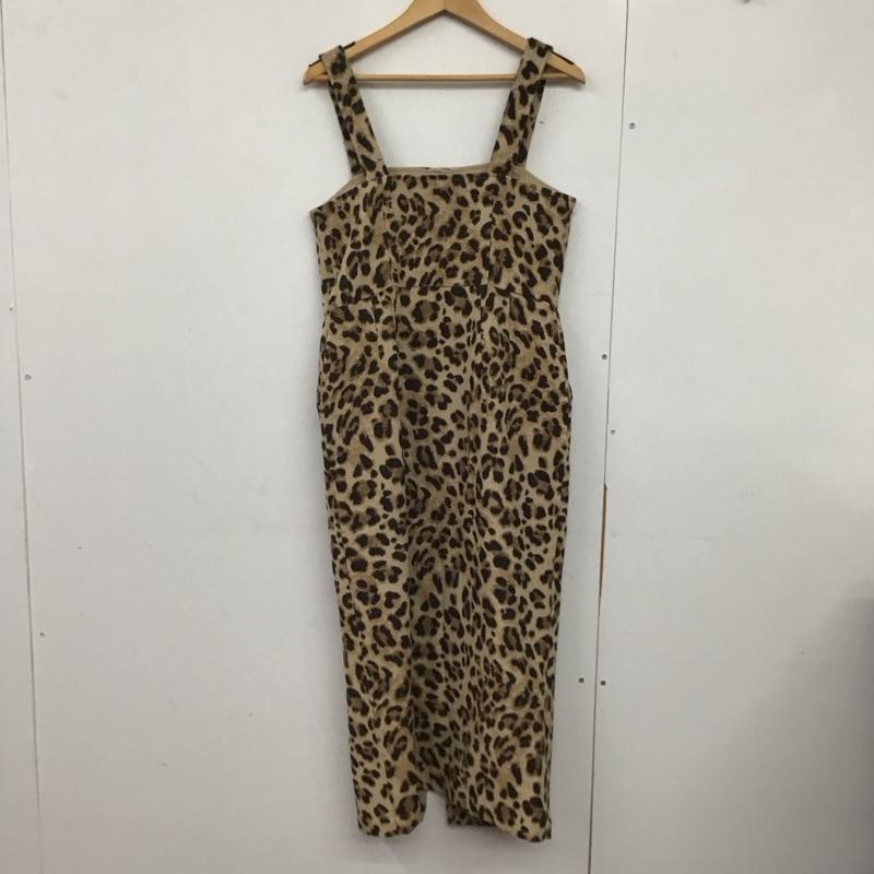 マウジー MOUSSY ワンピース ロングスカート 010cse30-1370 ジャンパースカート フロントボタン 2 ヒョウ柄・レオパード柄 マルチカラー / マルチカラー /  レディース USED 古着 中古 10141298
