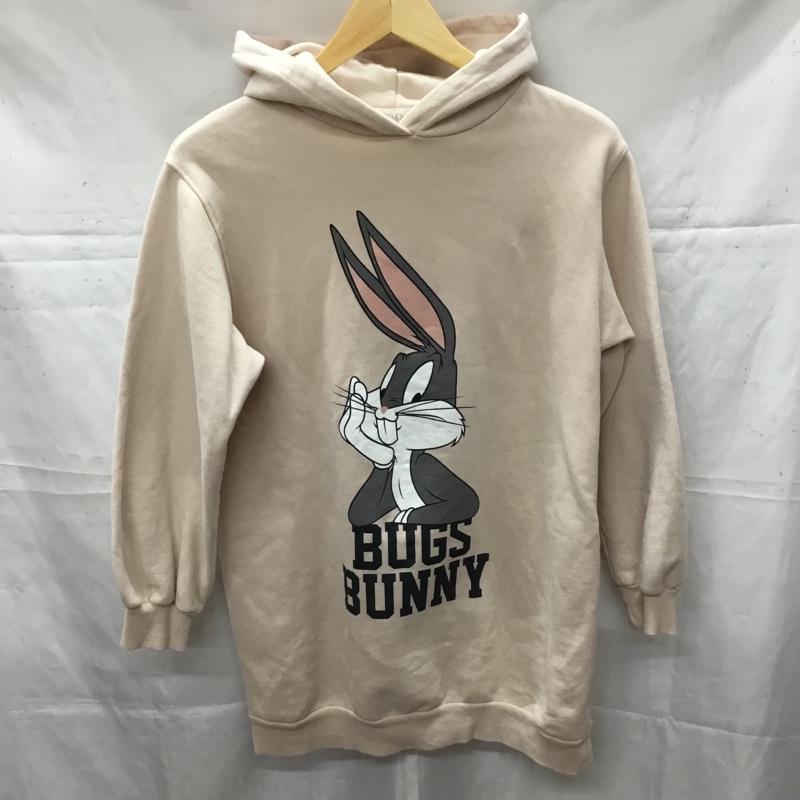 ザラ ZARA パーカー 長袖 160cm プリント 桃 / ピンク /  ガールズ USED 古着 中古 10110565