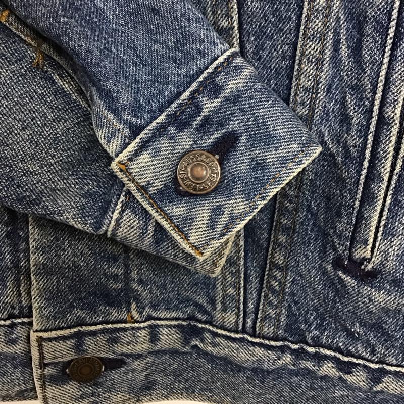 リーバイス Levi s ジャケット、上着 ジャケット、ブレザー デニムジャケット Gジャン M 無地 インディゴ / インディゴ /  レディース USED 古着 中古 10129630