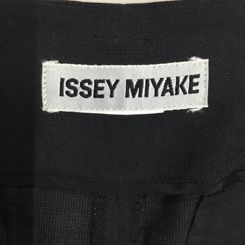 イッセイミヤケ ISSEY MIYAKE パンツ スラックス スラックスパンツ ワイドパンツ カジュアルパンツ 90s 00s 無地 黒 / ブラック /  メンズ USED 古着 中古 10118681
