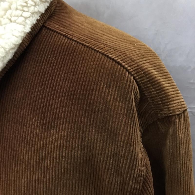 リーバイス Levi s ジャケット、上着 ジャケット、ブレザー 80s コーデュロイジャケット 太畝 ボアジャケット 茶タブ 46 ロゴ、文字 茶 / ブラウン /  メンズ USED 古着 中古 10114893