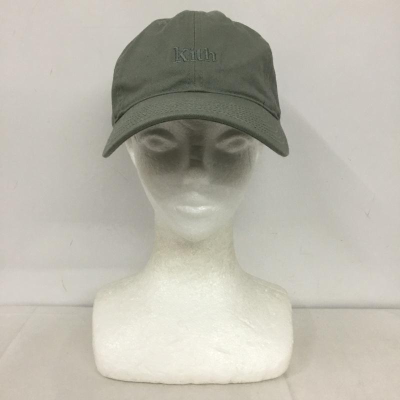 キス KITH 帽子 キャップ 23-096-061-0000-1-0 コットン ロゴ、文字 カーキ / カーキ /  メンズ USED 古着 中古 10140151
