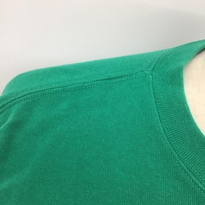 ベンデイビス BEN DAVIS カットソー 長袖 長袖カットソー クルーネックカットソー プリントカットソー L ロゴ、文字 緑 / グリーン /  メンズ USED 古着 中古 10126361