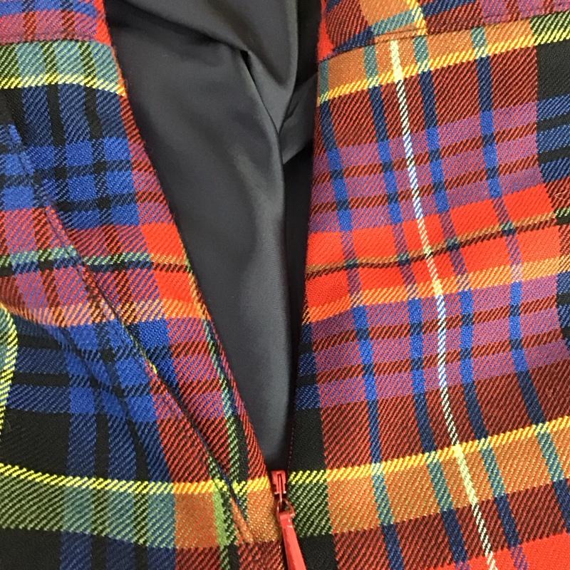 ブルックスブラザーズ BROOKS BROTHERS スカート ひざ丈スカート Red Fleece ボックスプリーツ 8 チェック マルチカラー / マルチカラー /  レディース USED 古着 中古 10120839