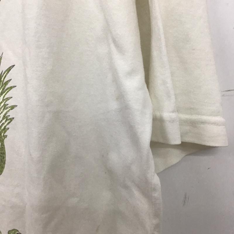 ステューシー STUSSY Tシャツ 半袖 半袖カットソー プリントTシャツ クルーネックカットソー 90s ドラゴン L プリント 白 / ホワイト /  メンズ USED 古着 中古 10146181