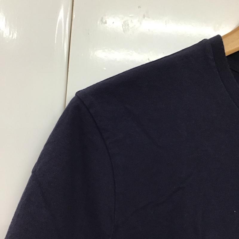 ポロラルフローレン POLO RALPH LAUREN Tシャツ 半袖 半袖カットソー プリントTシャツ クルーネックカットソー M ロゴ、文字 紺 / ネイビー /  メンズ USED 古着 中古 10131512