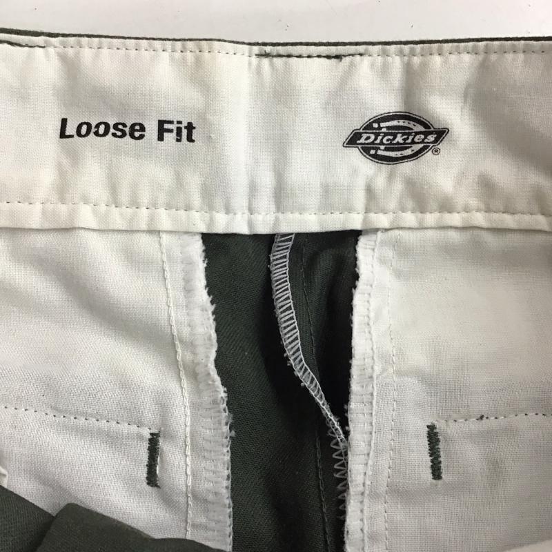 ディッキーズ Dickies パンツ ワークパンツ、ペインターパンツ ワークパンツ ワイドパンツ カジュアルパンツ 30インチ 無地 緑 / グリーン /  メンズ USED 古着 中古 10118403