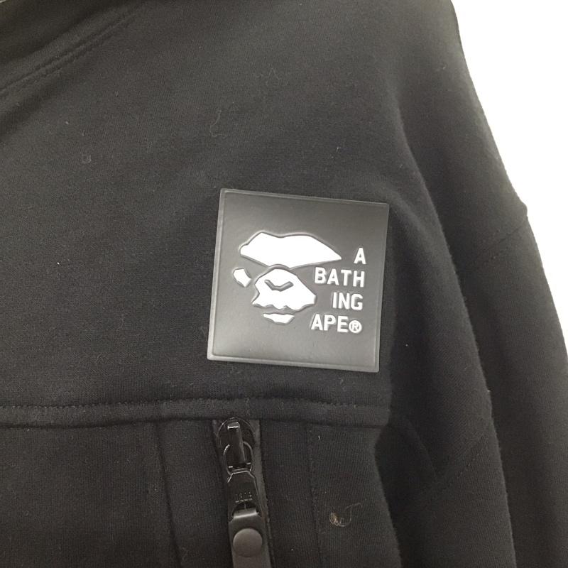 アベイシングエイプ A BATHING APE パーカー 長袖 001ZPD701003X シャーク フルジップ スリーブロゴ 2XL ロゴ、文字 黒 / ブラック /  メンズ USED 古着 中古 10107422