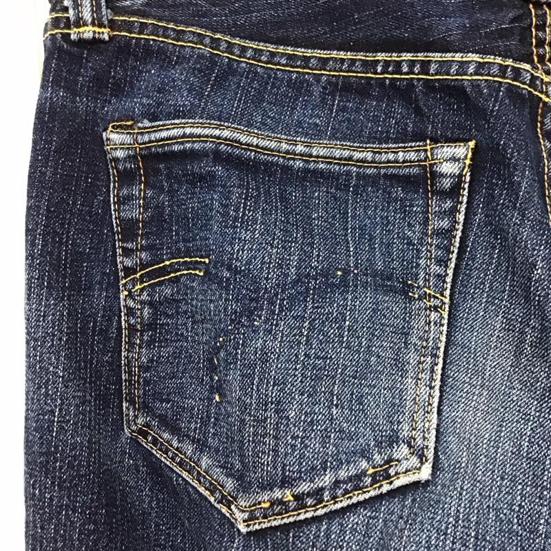 フラットヘッド The Flat Head パンツ デニム、ジーンズ デニムパンツ ストレートパンツ ワイドパンツ カジュアルパンツ 33インチ 無地 インディゴ / インディゴ /  メンズ USED 古着 中古 10114176