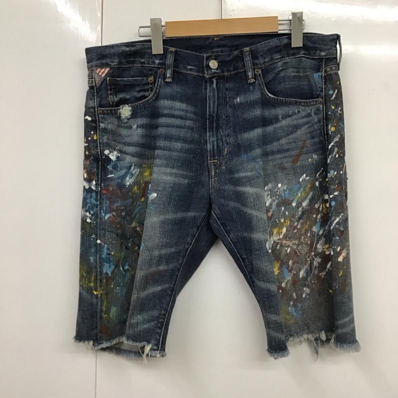 ラルフローレンデニム&サプライ RalphLauren Denim&Supply パンツ デニム、ジーンズ デニムパンツ ハーフパンツ ショートパンツ 34 プリント インディゴ / インディゴ /  メンズ USED 古着 中古 10117840