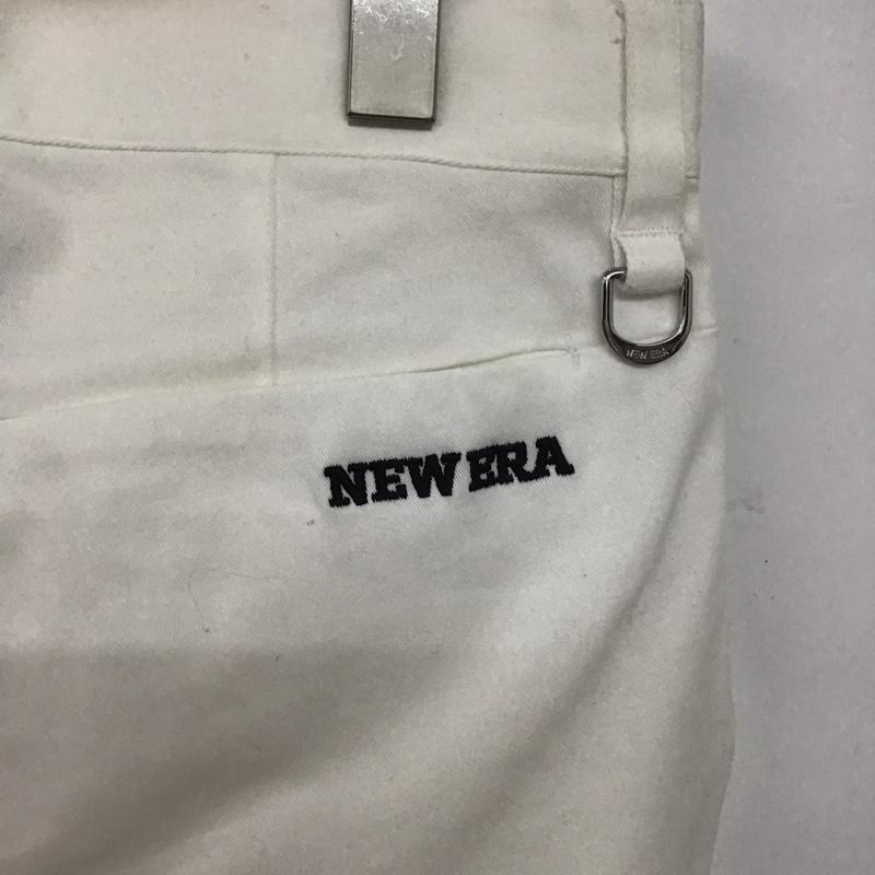 ニューエラ NEW ERA パンツ ワークパンツ、ペインターパンツ ワークパンツ ワイドパンツ カジュアルパンツ ストレッチパンツ M ロゴ、文字 白 / ホワイト /  メンズ USED 古着 中古 10148141