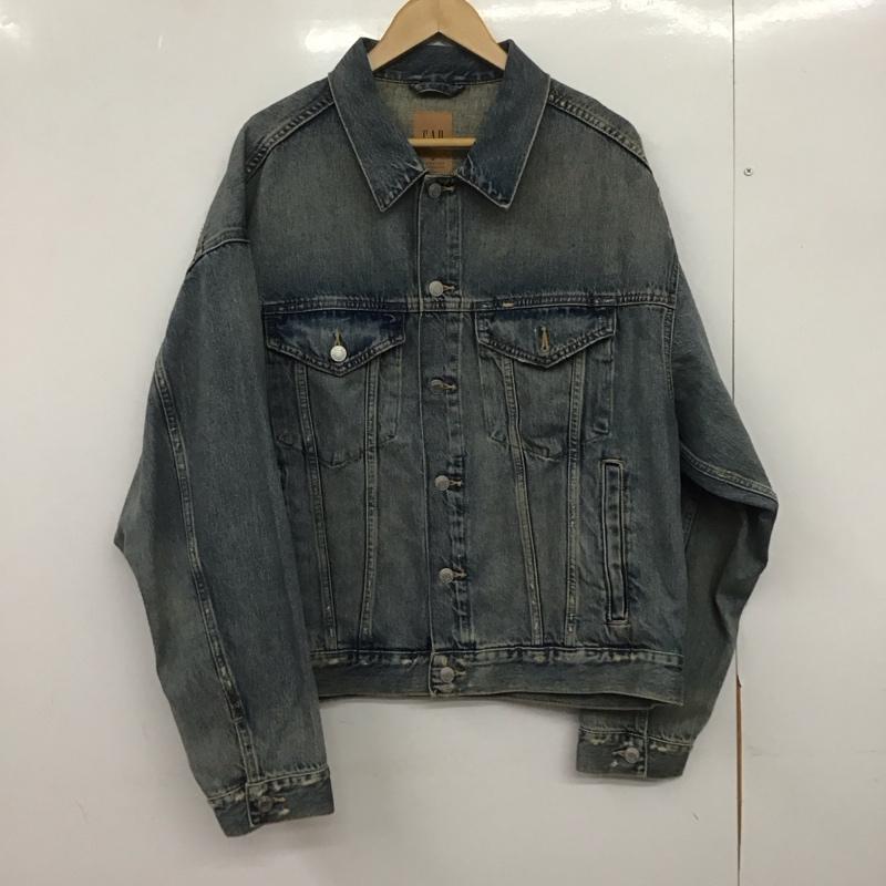 ギャップ GAP ジャケット、上着 ジャケット、ブレザー デニムジャケット Gジャン アウター カジュアルジャケット M 無地 インディゴ / インディゴ /  メンズ USED 古着 中古 10146816