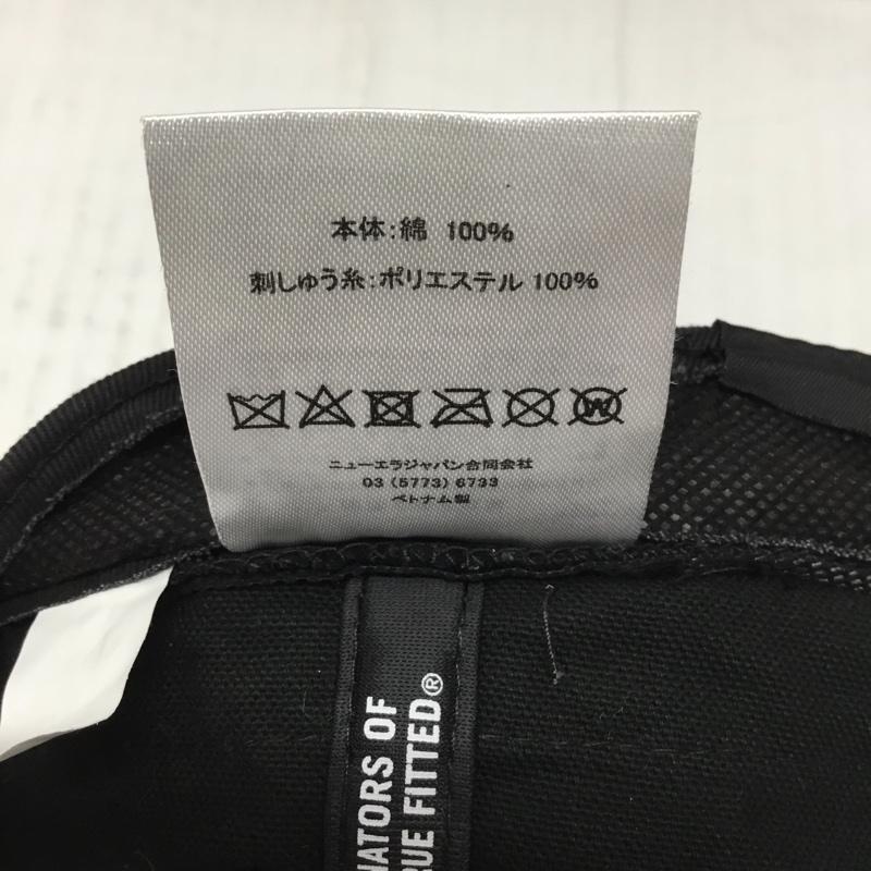 ニューエラ NEW ERA 帽子 キャップ ワークショック ロゴ、文字 黒 / ブラック /  メンズ USED 古着 中古 10109750