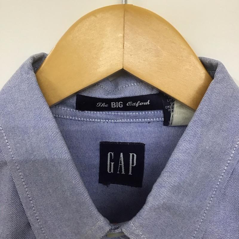 ギャップ GAP シャツ、ブラウス 長袖 長袖シャツ 無地シャツ カラーシャツ ボタンダウンシャツ 90s S 無地 水色 / ライトブルー /  メンズ USED 古着 中古 10129492