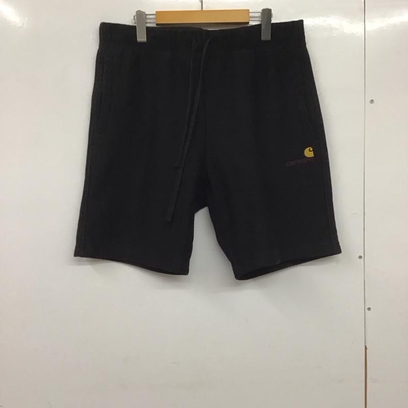 カーハート Carhartt パンツ ショートパンツ ハーフパンツ ショートパンツ カジュアルパンツ スウェットパンツ L 無地 黒 / ブラック /  メンズ USED 古着 中古 10139841