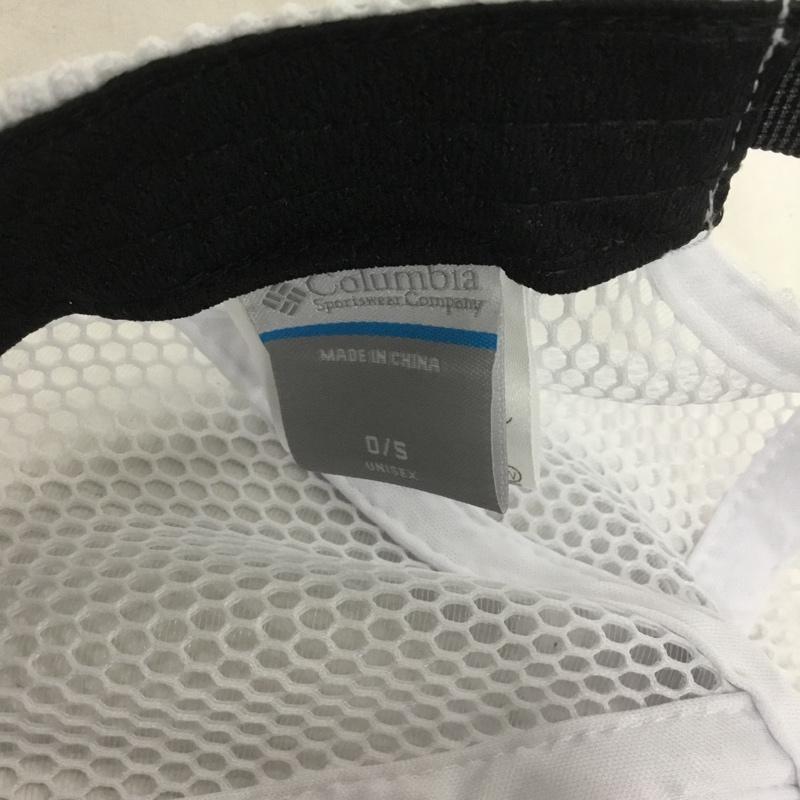 コロンビア Columbia 帽子 キャップ 125 PU5946 ジャックスブラフメッシュキャップ ロゴ、文字 白 / ホワイト /  メンズ USED 古着 中古 10140429
