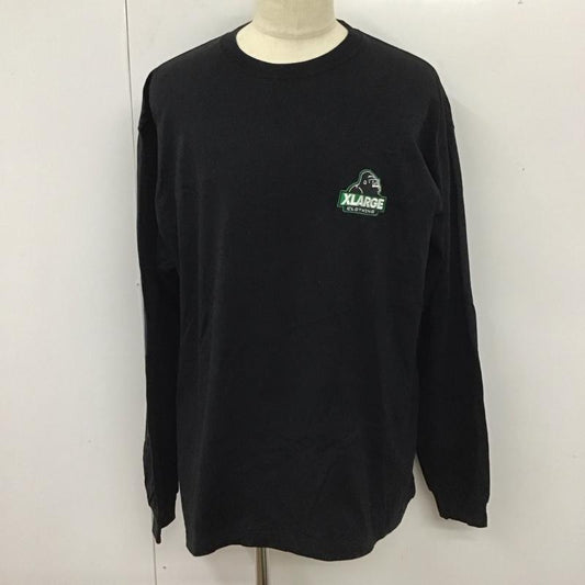 エクストララージ XLARGE Tシャツ 長袖 101231011011 ロンT XL ロゴ、文字 黒 / ブラック /  メンズ USED 古着 中古 10112938