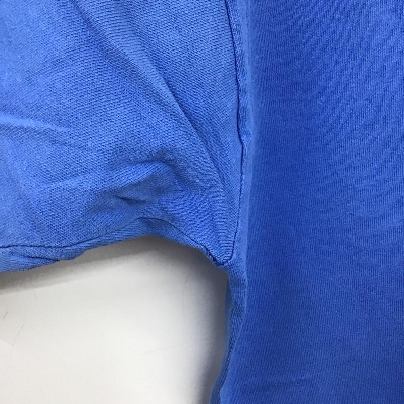 フルーツオブザルーム FRUIT OF THE LOOM Tシャツ 半袖 半袖カットソー プリントTシャツ クルーネックカットソー 80s L ロゴ、文字 青 / ブルー /  メンズ USED 古着 中古 10138161