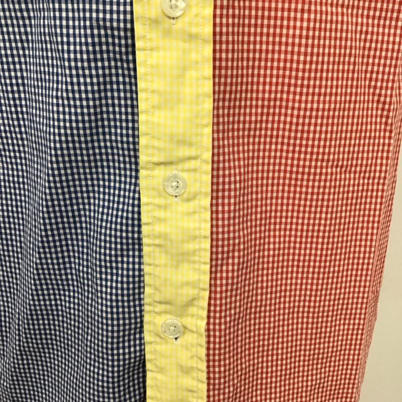 アベイシングエイプ A BATHING APE シャツ、ブラウス 半袖 ボタンダウンシャツ L チェック マルチカラー / マルチカラー /  メンズ USED 古着 中古 10117207