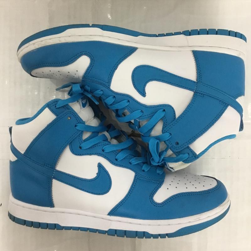 ナイキ NIKE スニーカー スニーカー DD1399-400 DUNK HI RETRO 26cm 箱有 26.0cm ロゴ、文字 白 / ホワイト / X 水色 / ライトブルー /  メンズ USED 古着 中古 10123984