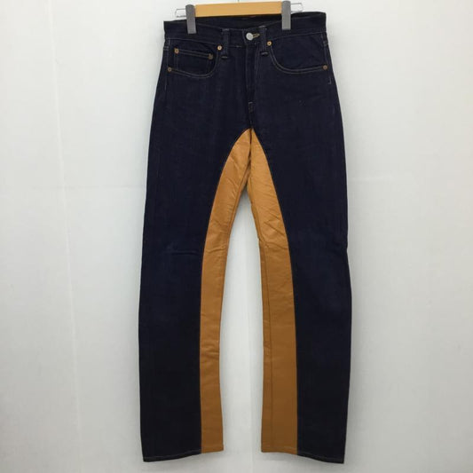 コジマジーンズ KOJIMAGENES パンツ デニム、ジーンズ モンキーコンボパンツ 30インチ 無地 紺 / ネイビー / X 茶 / ブラウン /  メンズ USED 古着 中古 10129966