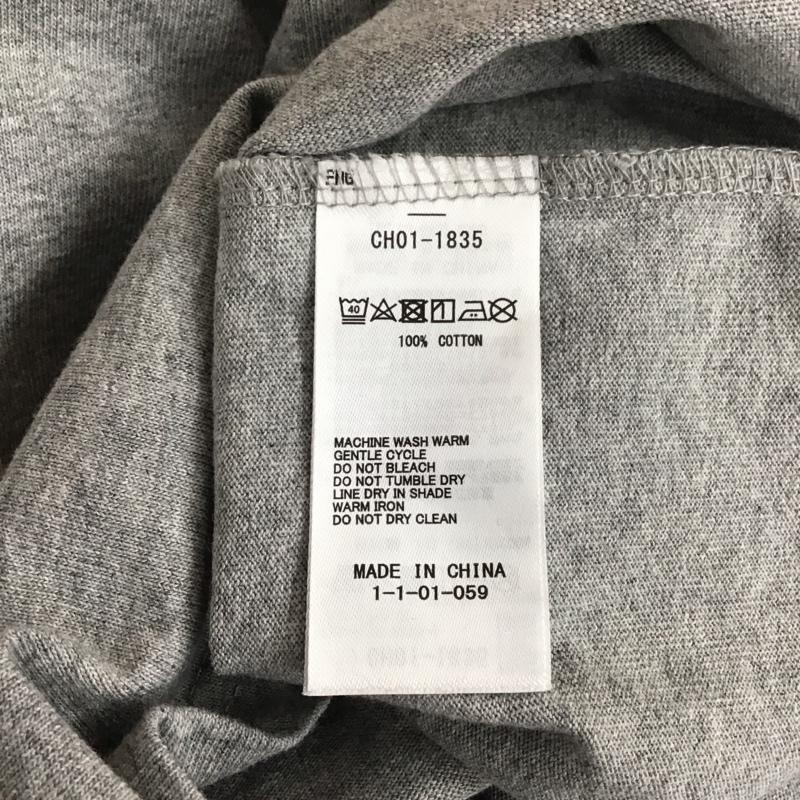 チャムス CHUMS Tシャツ 半袖 ch01-1835 ブービーロゴTシャツ 半袖カットソー クルーネックカットソー XL ロゴ、文字 灰 / グレー /  メンズ USED 古着 中古 10112504