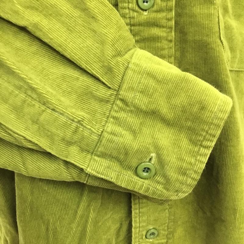 ポールスミスジーンズ Paul Smith JEANS シャツ、ブラウス 長袖 長袖シャツ コーデュロイシャツ カジュアルシャツ カラーシャツ L 無地 緑 / グリーン /  メンズ USED 古着 中古 10110038