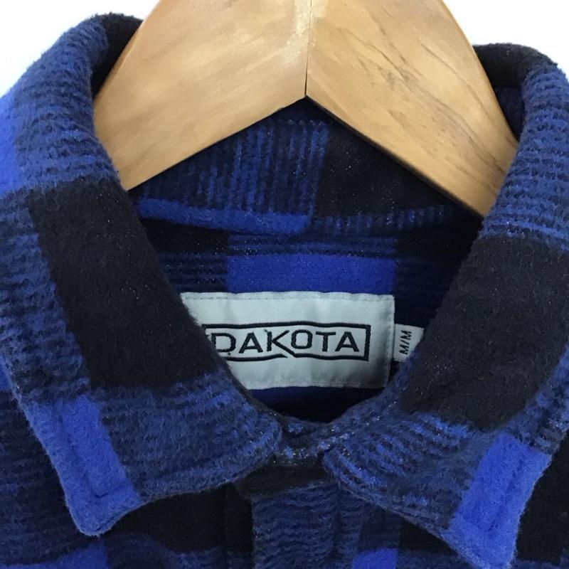古着 USED シャツ、ブラウス 長袖 長袖シャツ チェックシャツ カラーシャツ M チェック 青 / ブルー /  メンズ USED 古着 中古 10147596