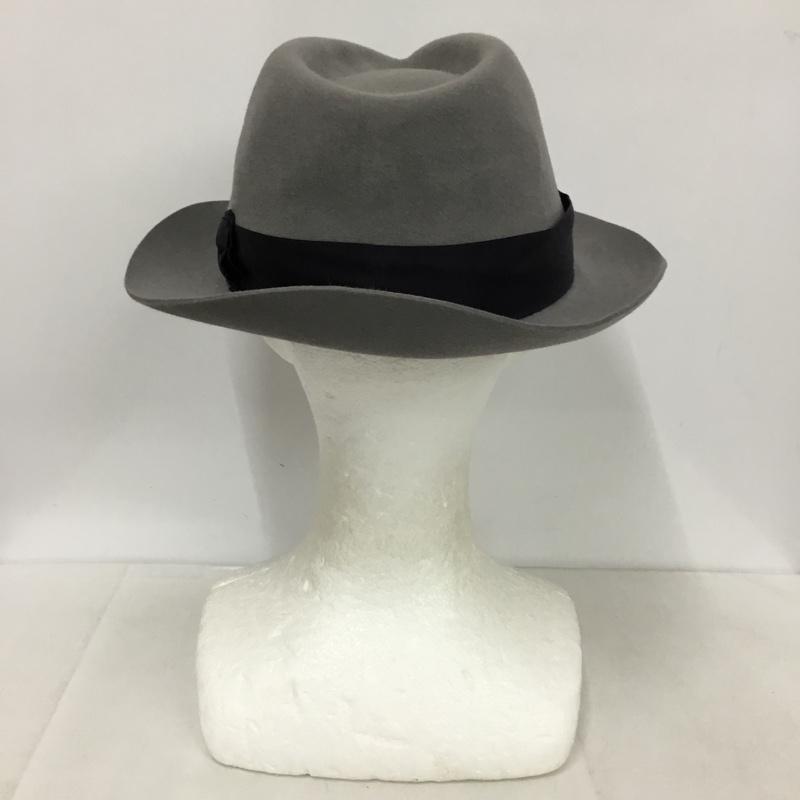 ノックス KNOX 帽子 ハット 990502 ラビットファーフェルト 中折れハット 無地 灰 / グレー /  メンズ USED 古着 中古 10143667
